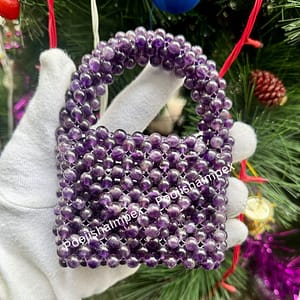 Amethyst Handbag | Natural Gemstone Accessory