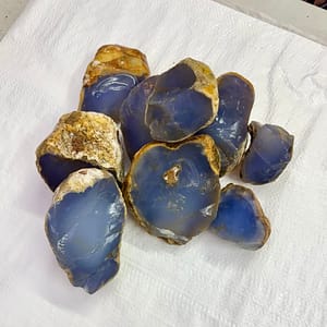 Blue Chalcedony Rough Gemstone