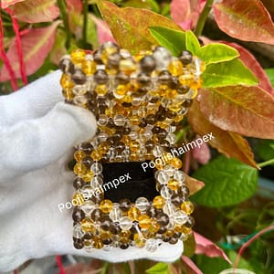 Citrine, Smokey and Crystal Gemstone Ring Box