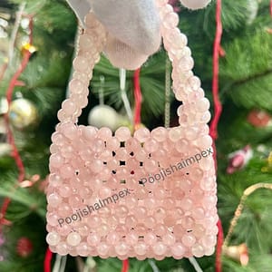 Rose Quartz Handbag | Natural Gemstone Accessory